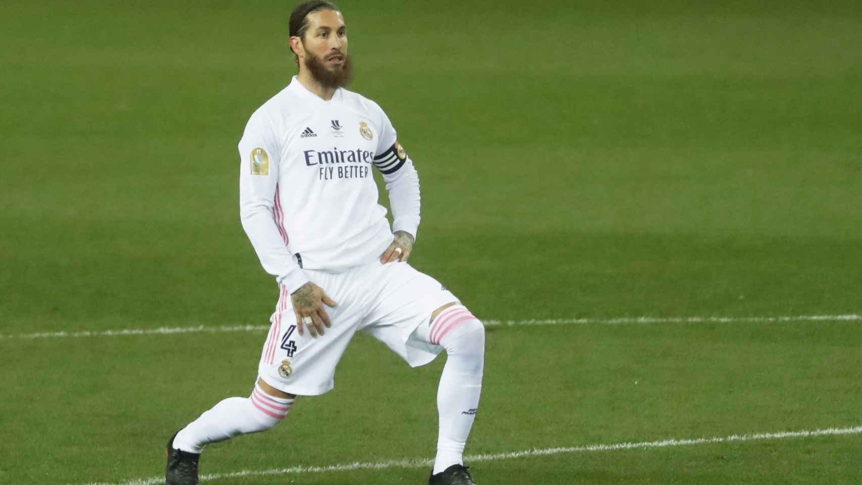 Sergio Ramos, durante un partido del Real Madrid