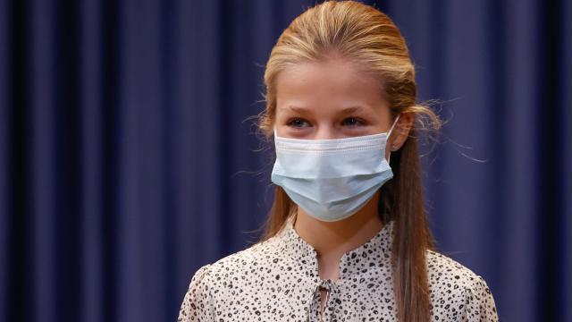 La princesa Leonor en una audiencia en los Premios Princesa de Asturias.