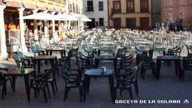 Terraza en la Plaza mayor de La Solana
