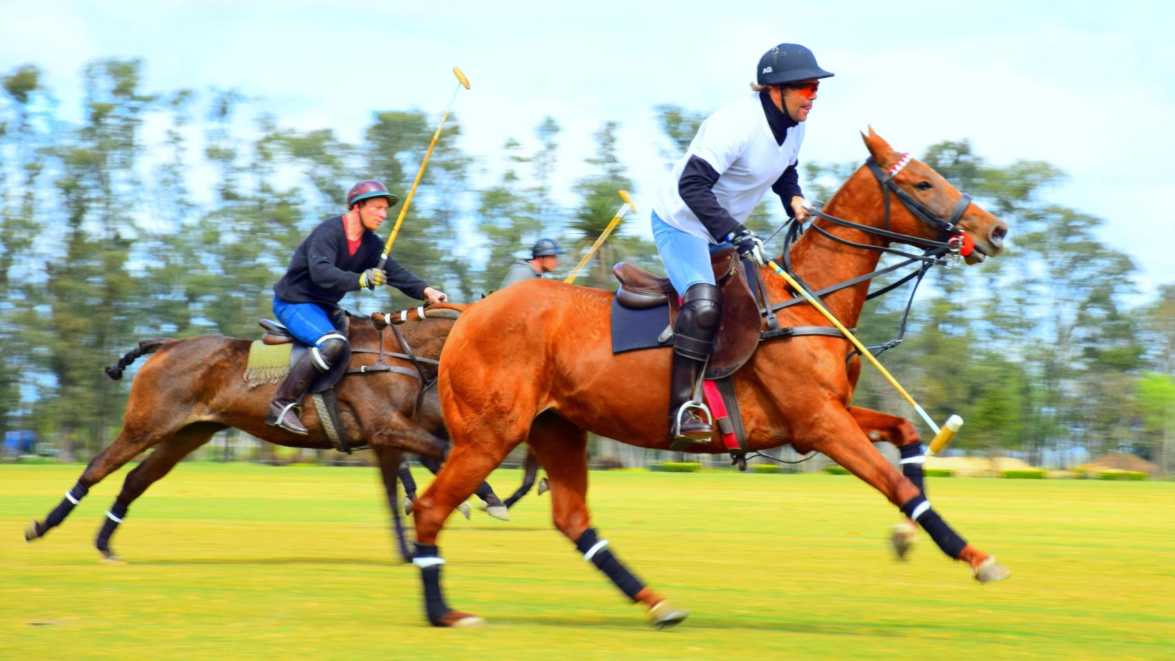 Un partido de polo.