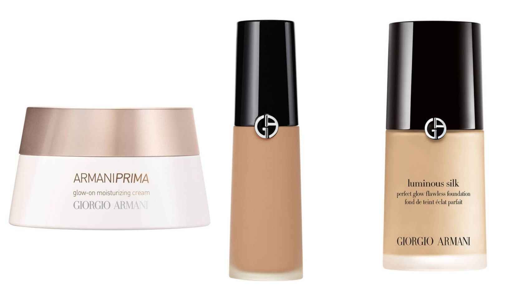 Linda Cantello utiliza estos tres productos de maquillaje para el rostro.