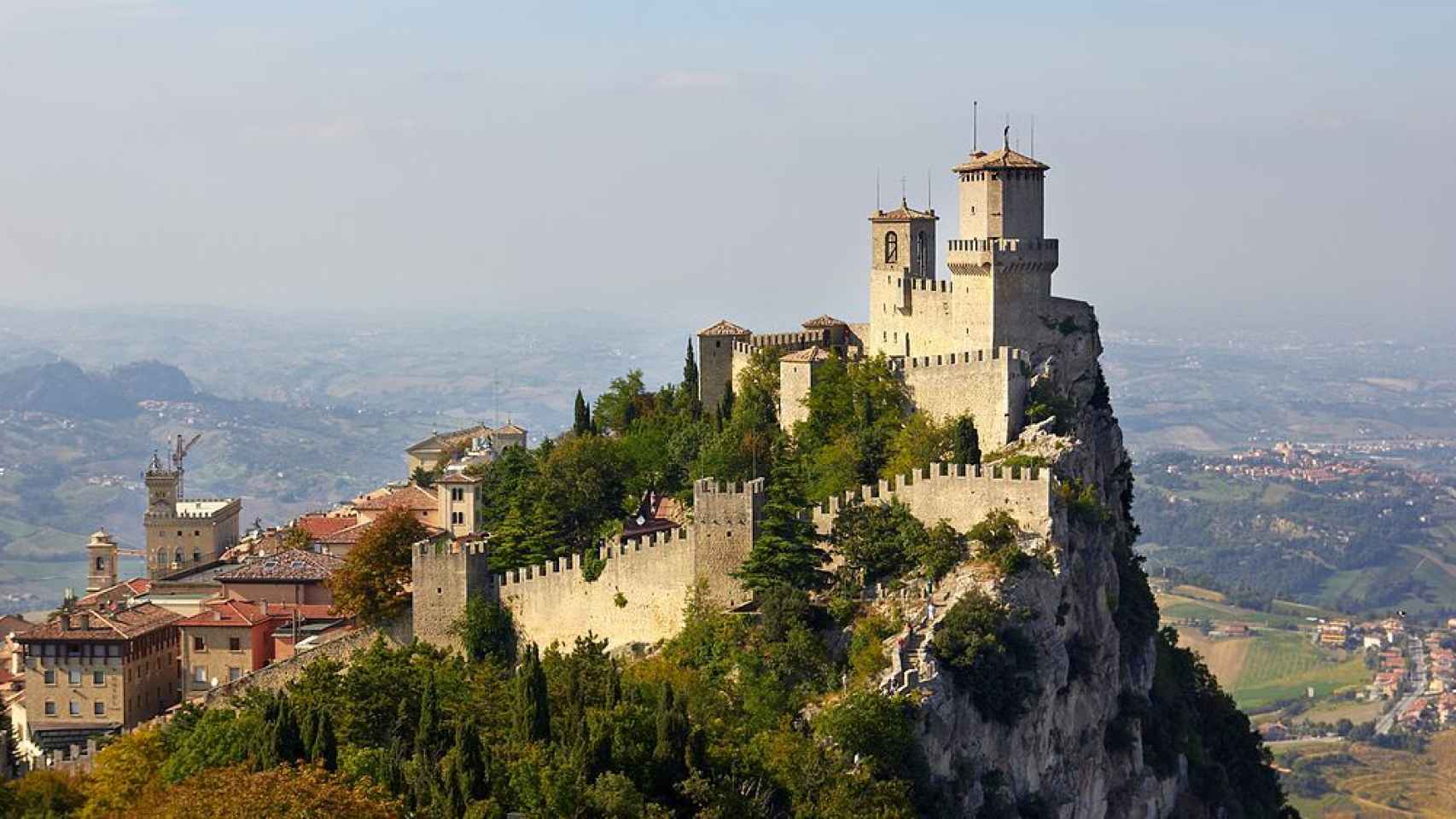 Las tres torres de San Marino (Italia)
