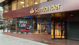Una oficina Work Café de Banco Santander.