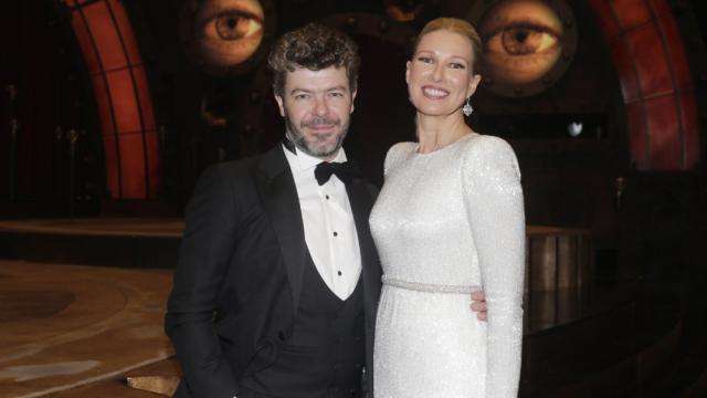 Pablo Heras-Casado y Anne Igartiburu, en los premios Goya.