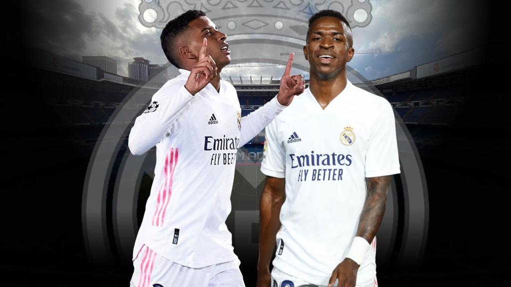 Rodrygo y Vinicius, en un fotomontaje