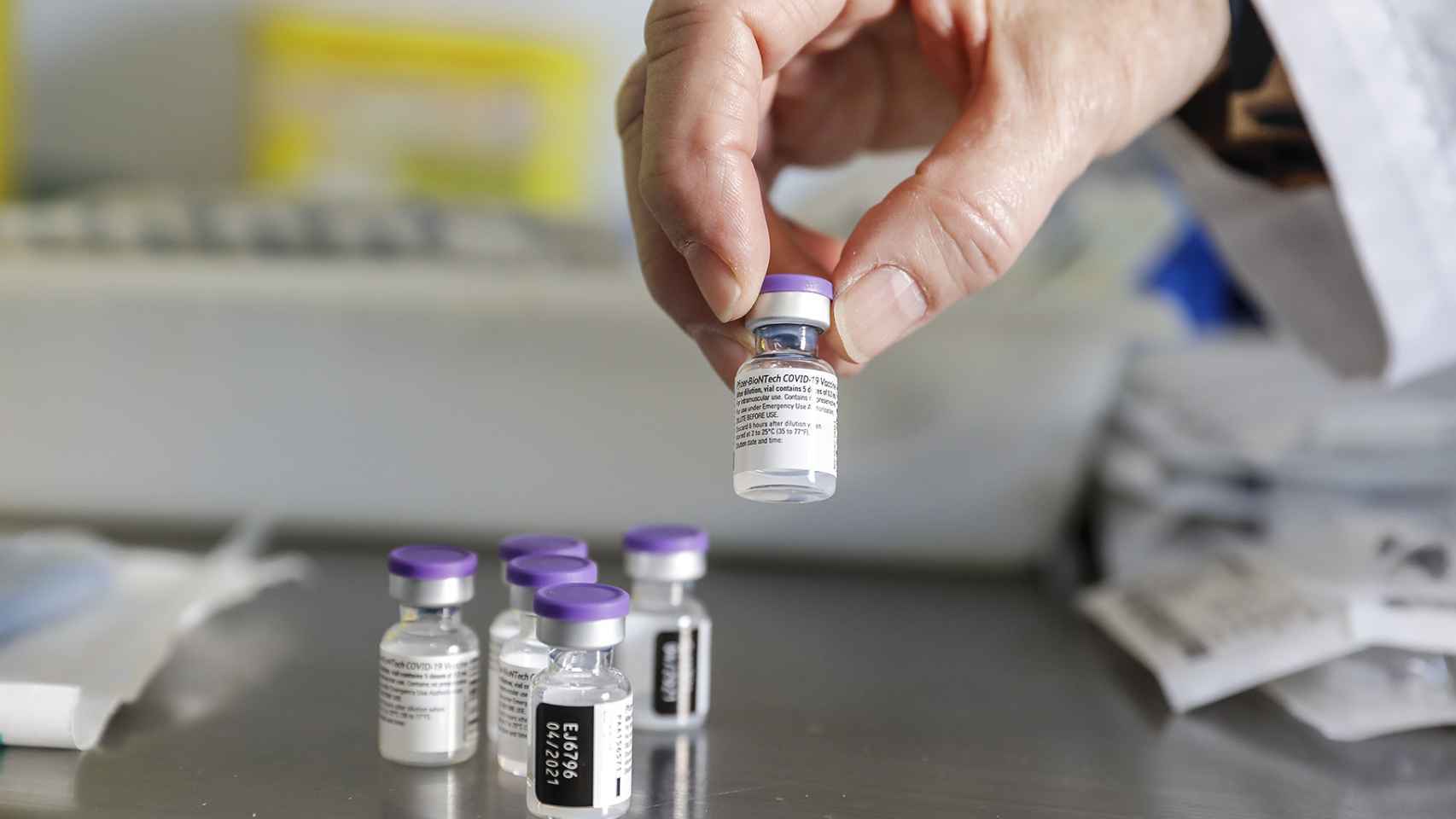 Unidades de la vacuna de Pfizer llegadas a la Comunidad Valenciana. EE