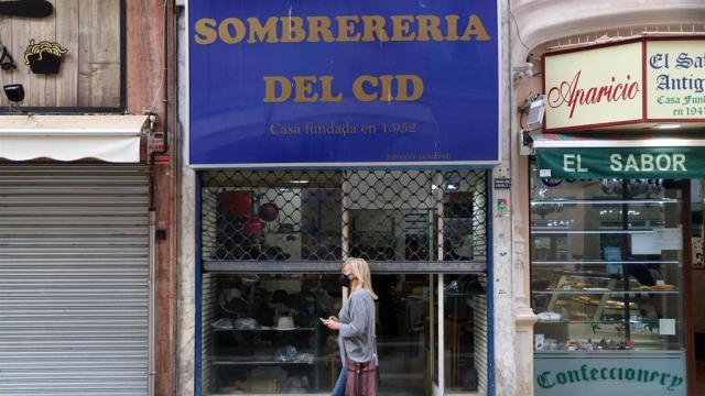 Uno de los comercios históricos del centro de Málaga, cerrado por la Covid-19