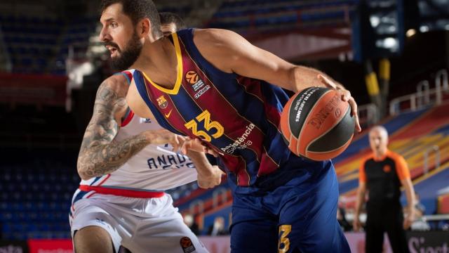 Nikola Mirotic, en el partido frente a Anadolu Efes