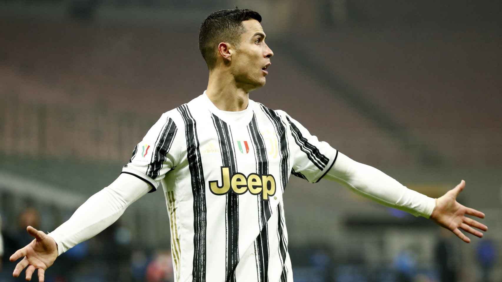 Cristiano Ronaldo, durante un partido con la Juventus de esta temporada