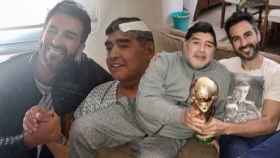 Leopoldo Luque y Diego Maradona