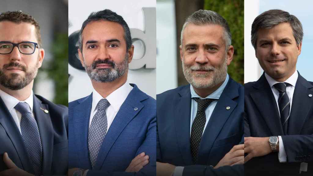 Los cuatro nuevos responsables de zona de Banco Mediolanum.