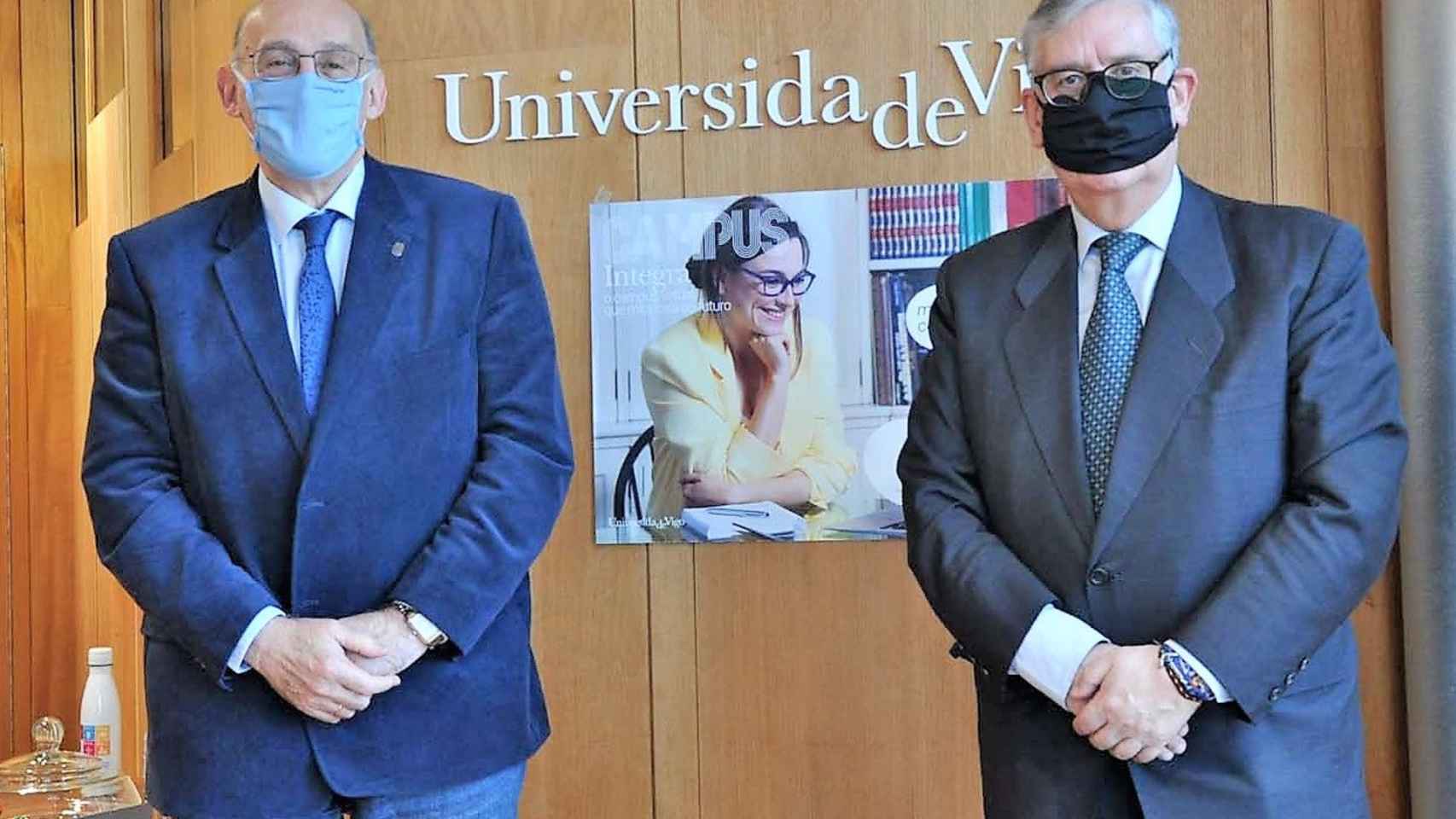 Manuel Reigosa y Juan Manuel Vieites en su encuentro institucional.