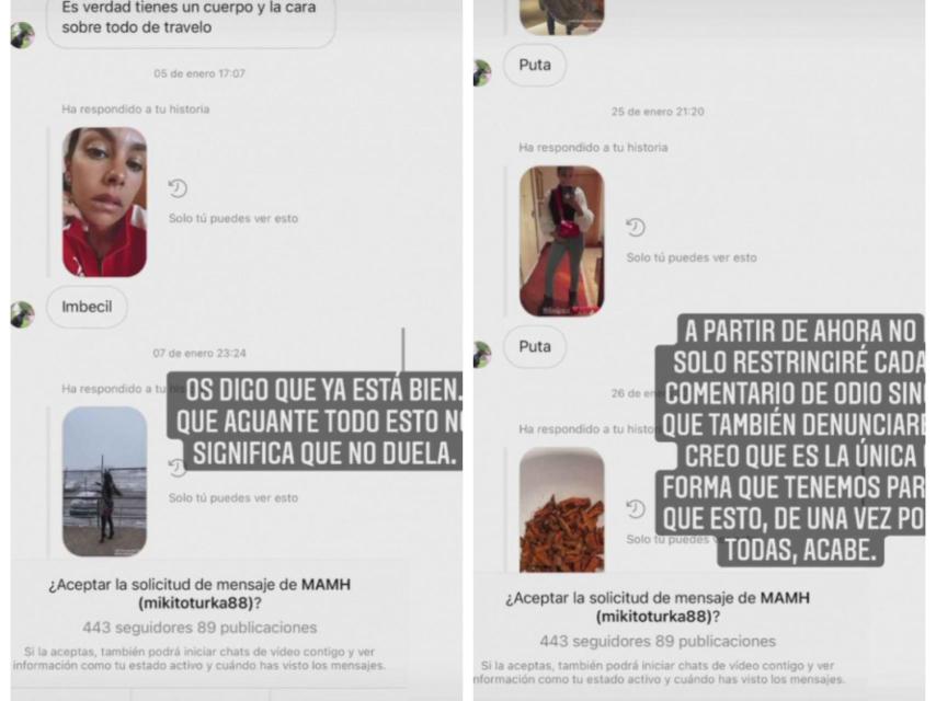 Pedroche ha hecho públicos algunos de los insultos recibidos en las redes.