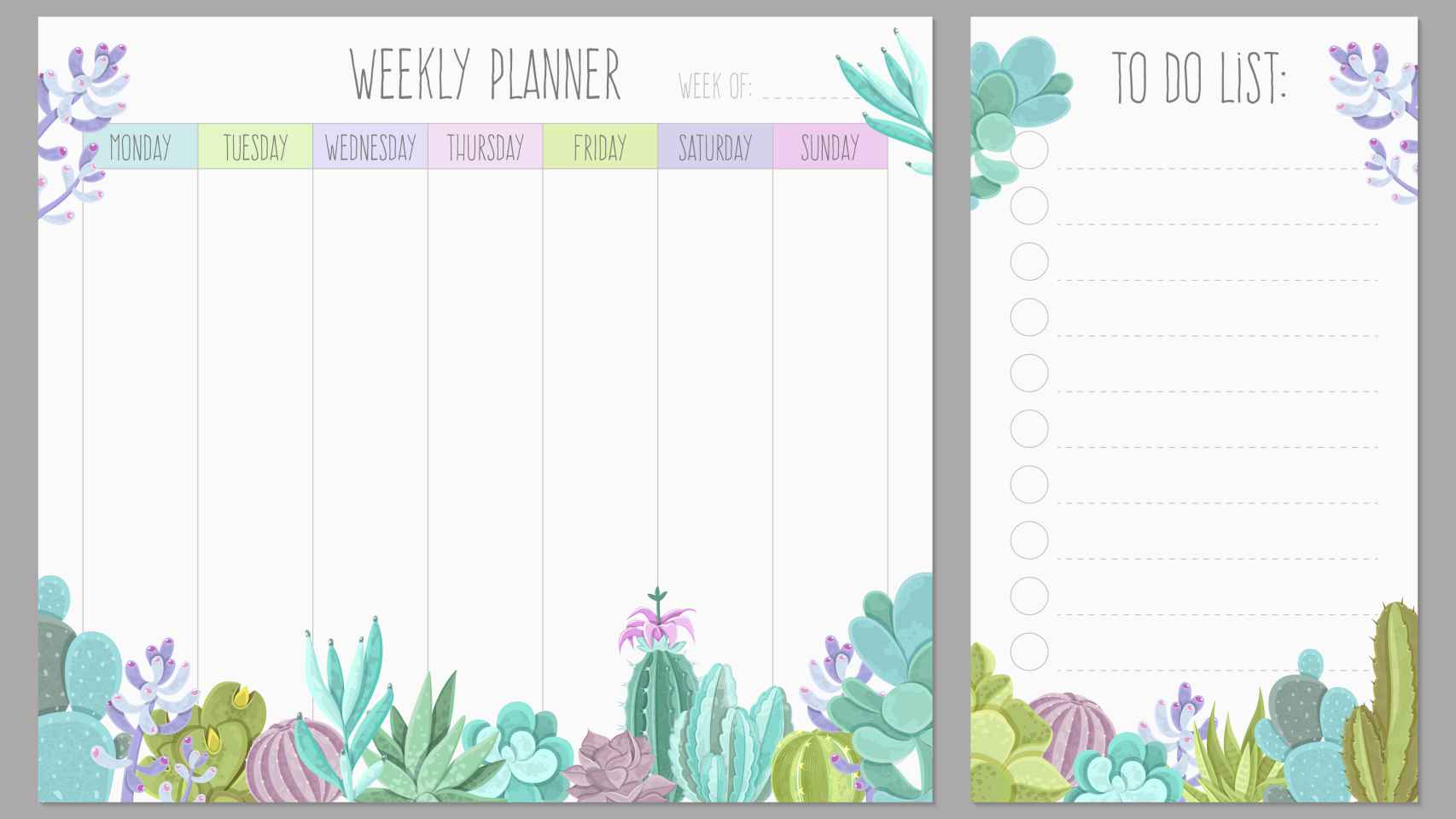 Cómo utilizar un planificador mensual o semanal