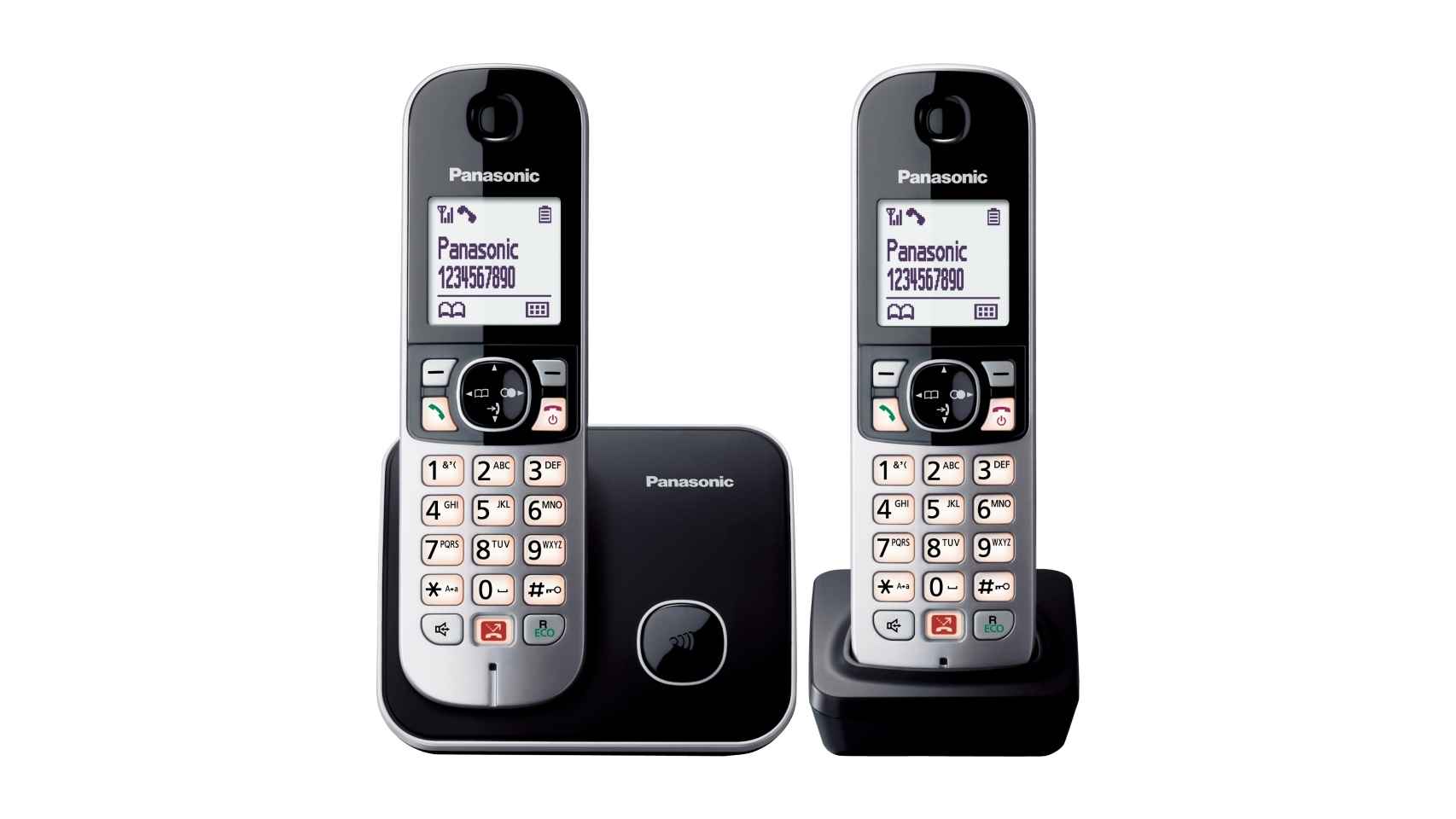 Uno de los modelos de teléfono doméstico de Panasonic.