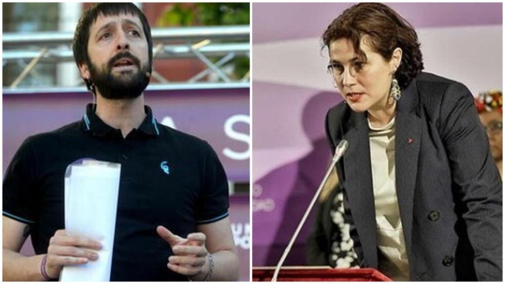 Juanma del Olmo, director de Estrategia y Comunicación de la Vicepresidencia segunda del Gobierno, y Amanda Meyer, jefa de Gabinete de la ministra Irene Montero.