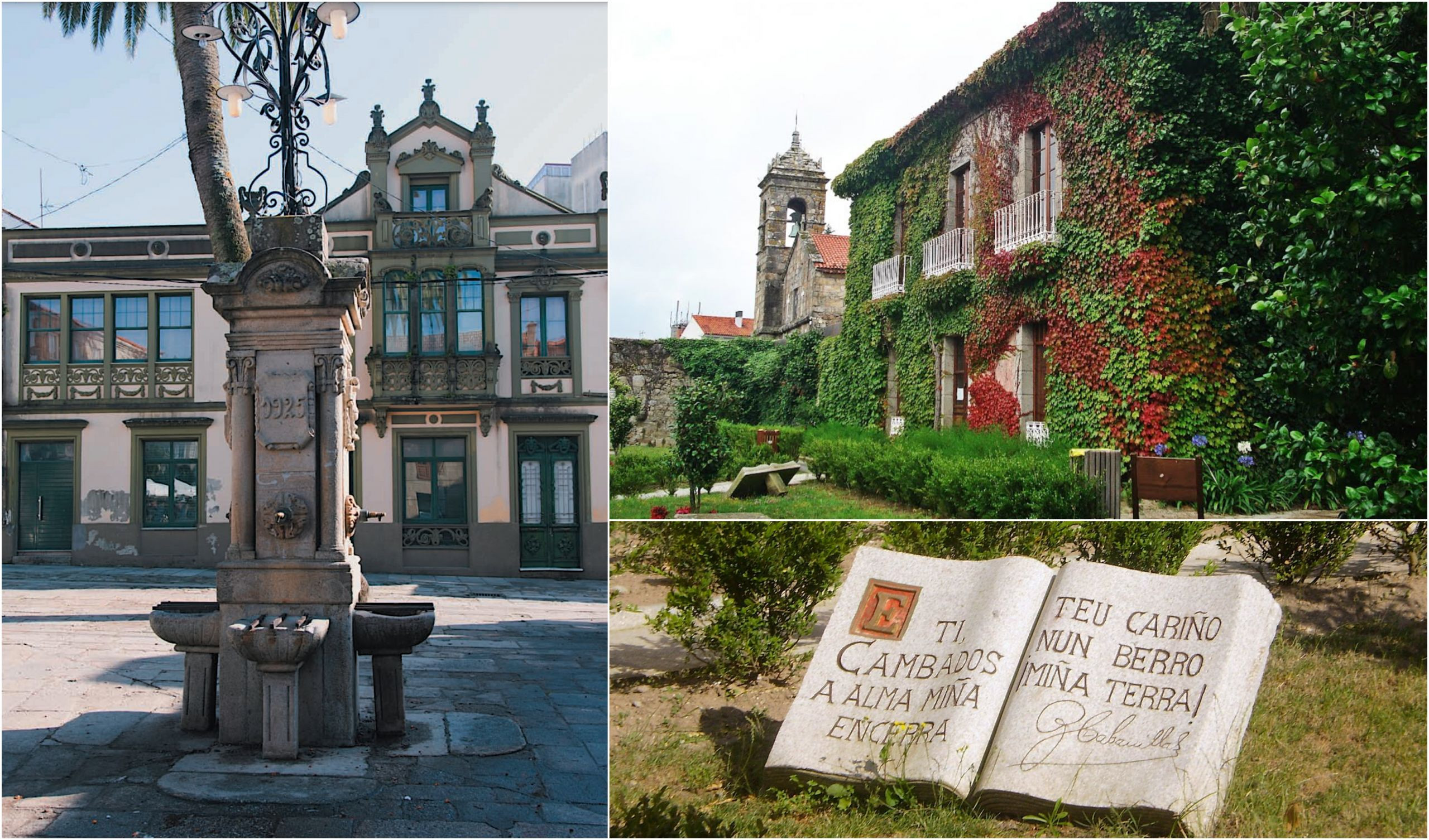 Plaza Alfredo Brañas y Biblioteca Municipal.