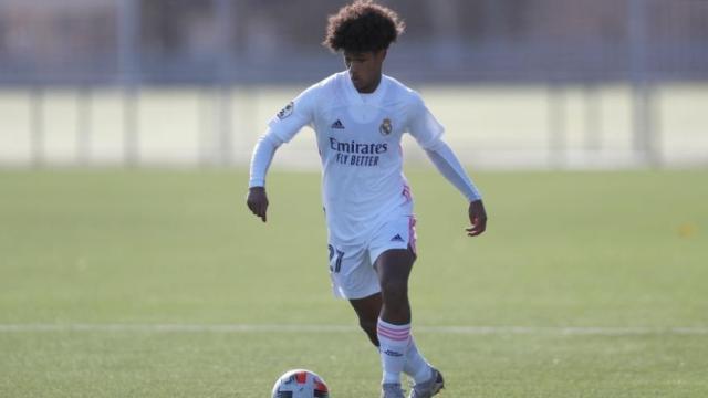 Peter Federico, durante un partido con el Real Madrid Castilla