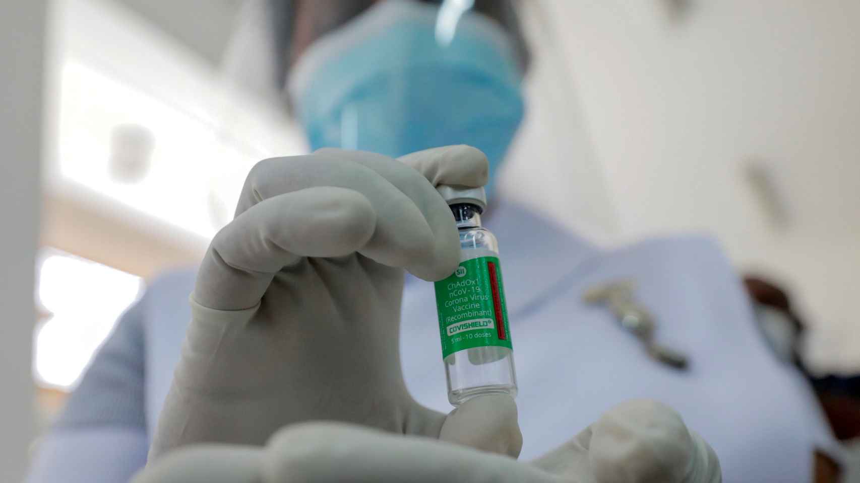 Una dosis de la vacuna de AstraZeneca, en el Hospital de Enfermedades Infecciosas de Colombo.