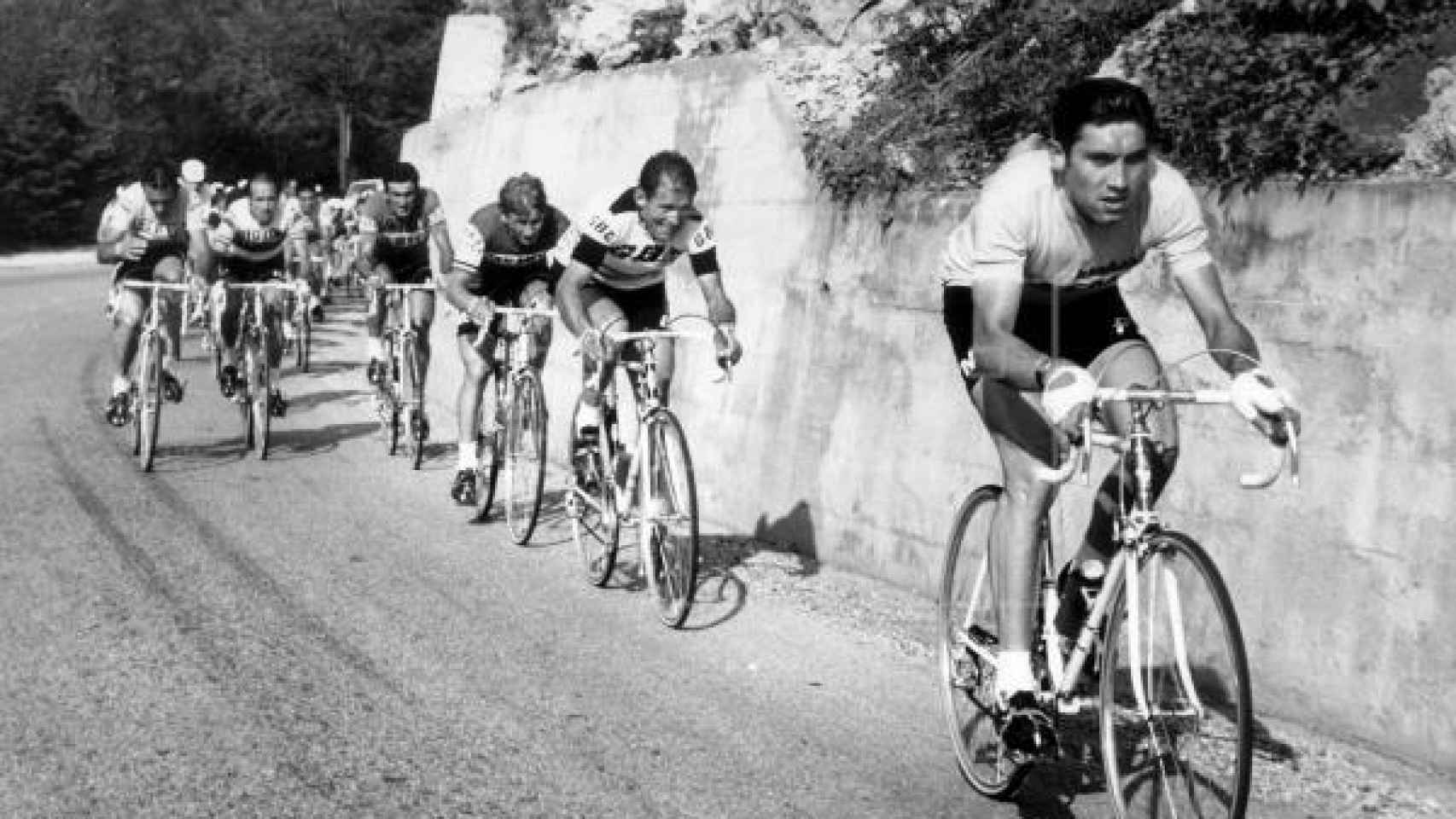 Eddy Merckx lanzando un ataque