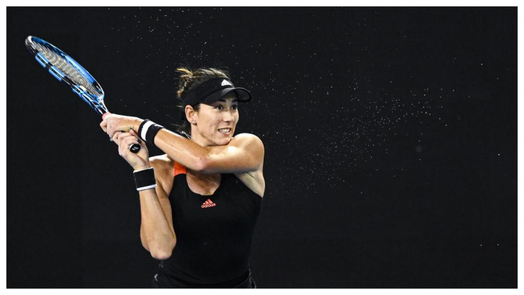 Garbiñe Muguruza, en el Open de Australia