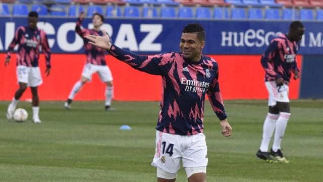 Casemiro, en El Alcoraz