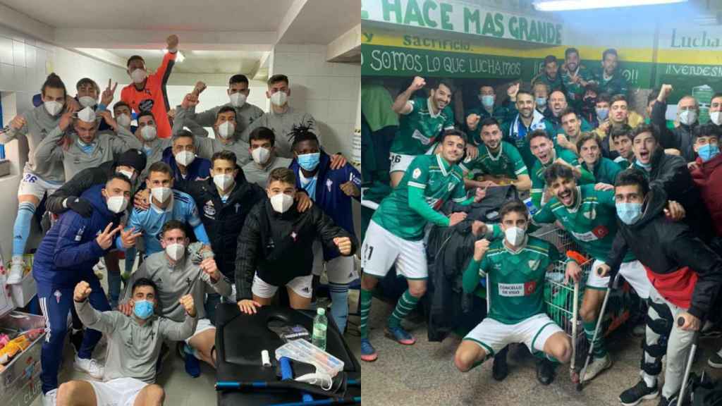Celta B y Coruxo celebran sus victorias ante Unionistas y Deportivo