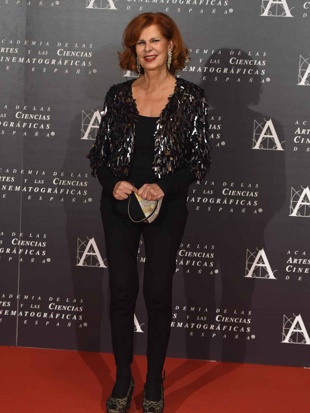 La politico Carmen Alborch en la Gala de entrega de las Medallas de Oro 2015 de la Academia de cine Español en Madrid.