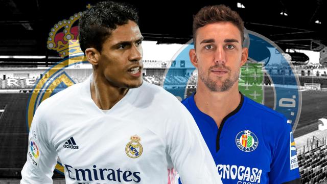 Raphael Varane y Jaime Mata, en un fotomontaje