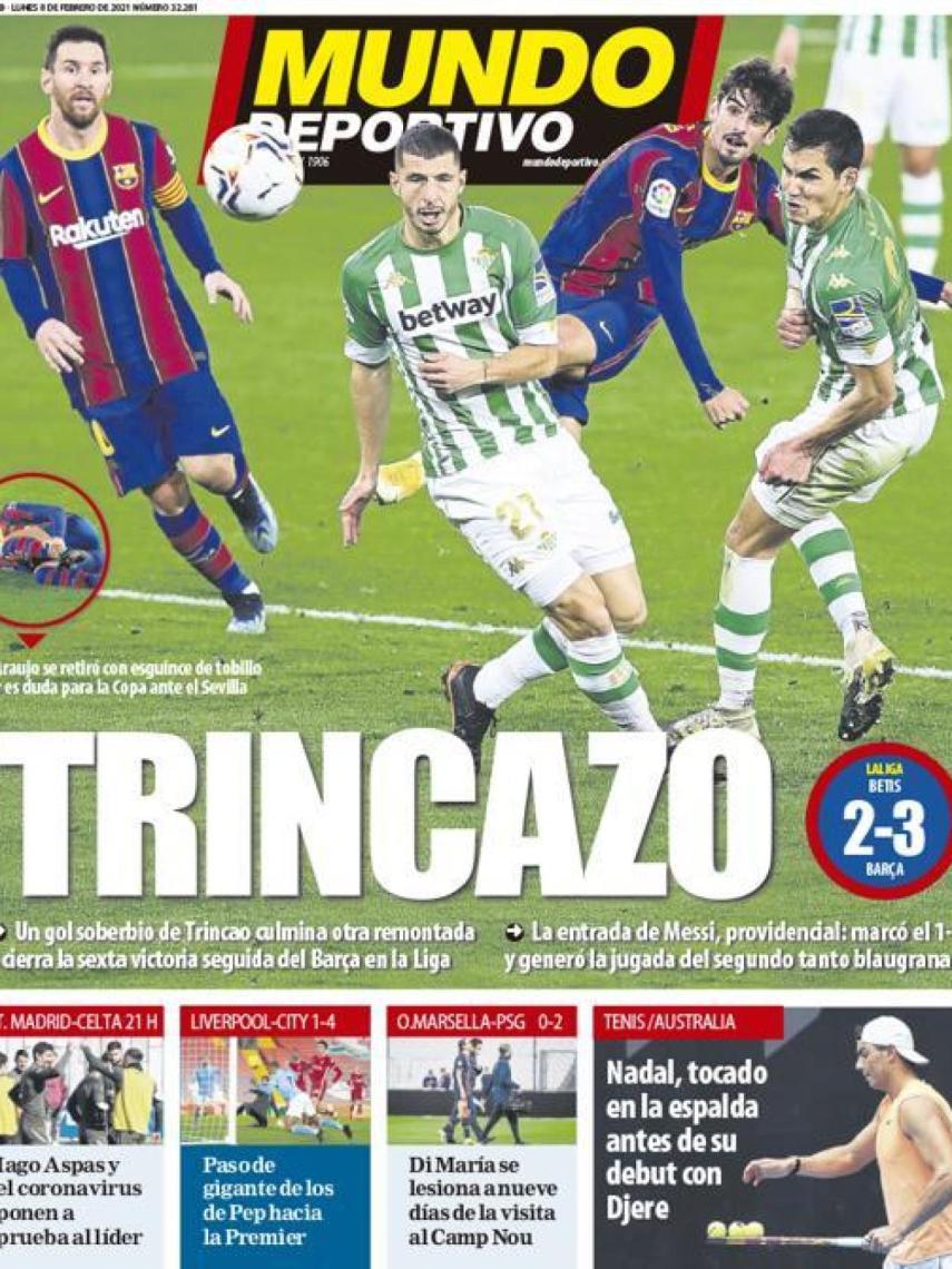 La porta del diario Mundo Deportivo (08/02/2021)