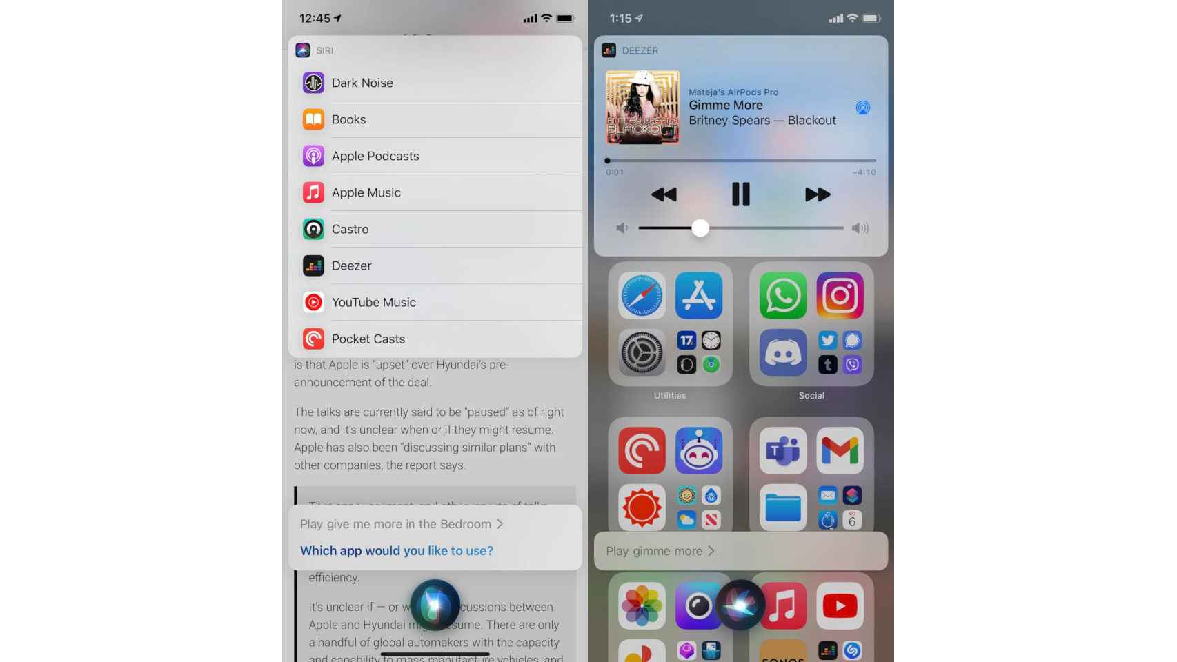 Siri podrá usar otras apps de música aparte de Apple Music