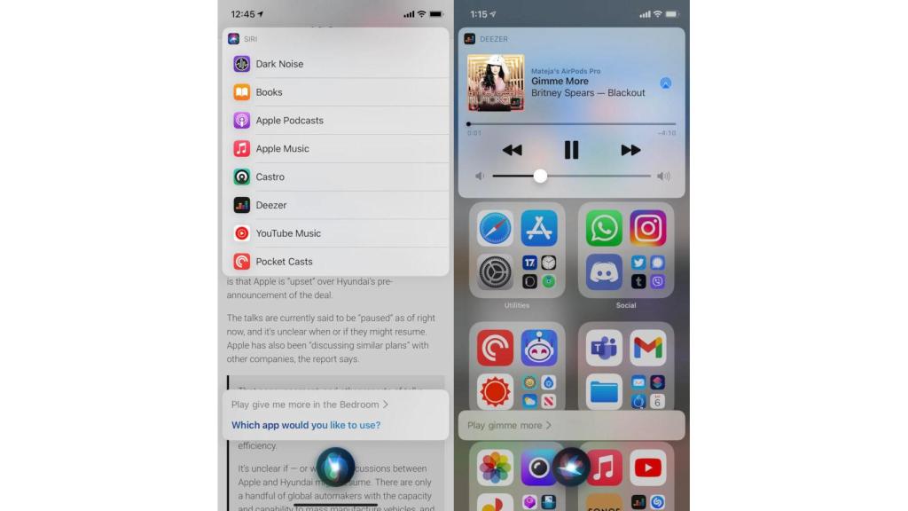 Siri podrá usar otras apps de música aparte de Apple Music