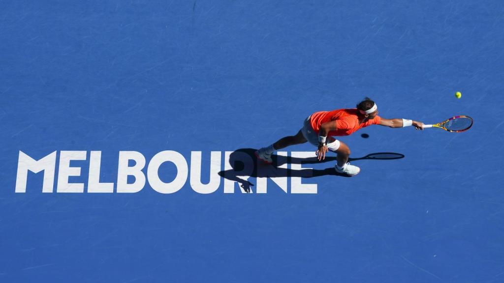 Nadal, durante el partido ante Djere.