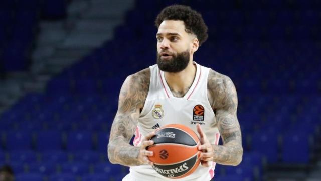 Jeffery Taylor, durante un partido con el Real Madrid