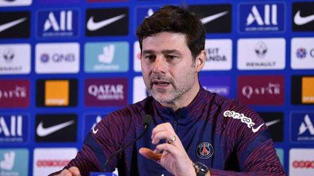 Mauricio Pochettino, en una rueda de prensa. Foto: Twitter (@PSG_espanol)