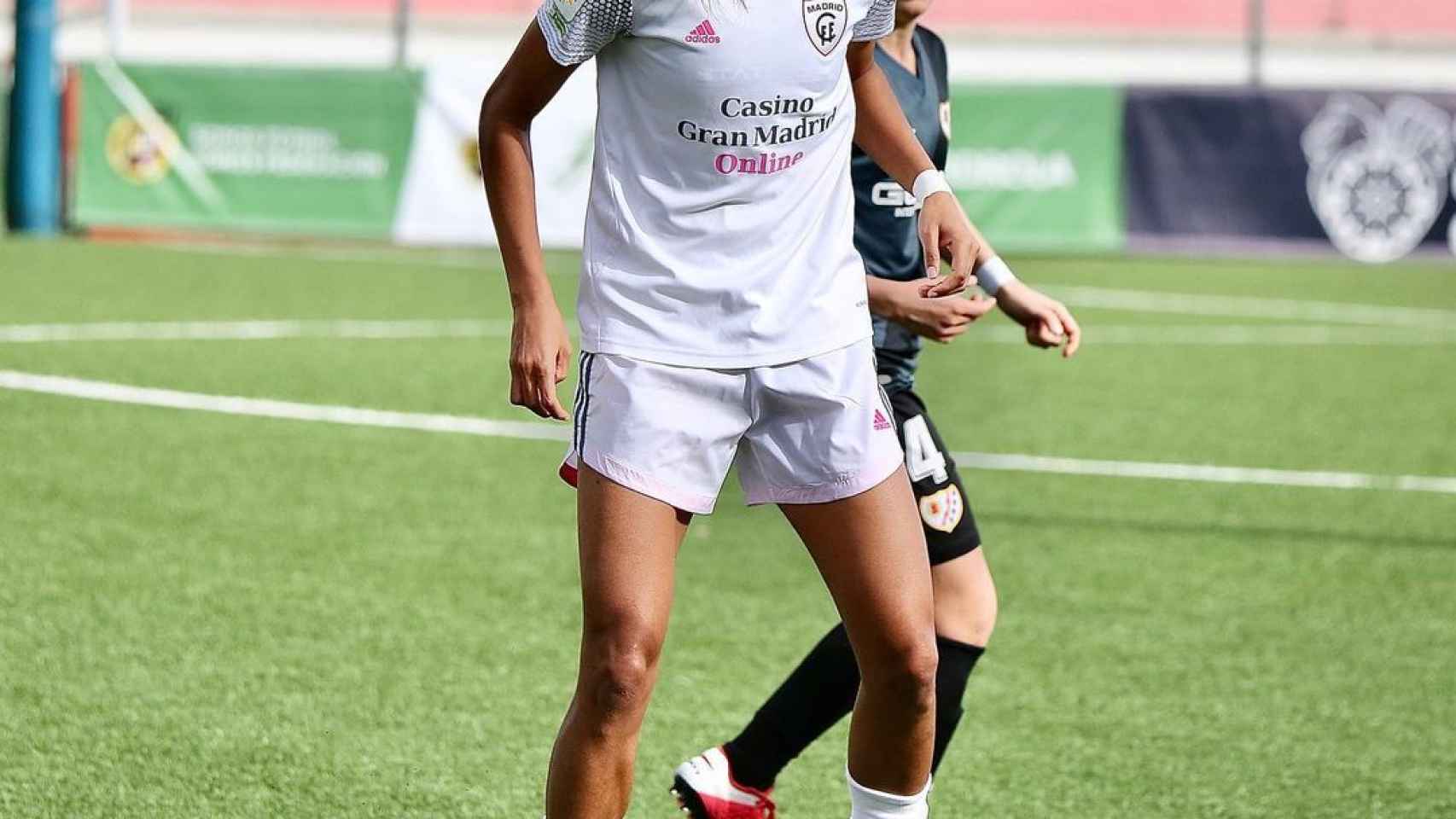 Laís Araújo, durante un partido con el Madrid CFF