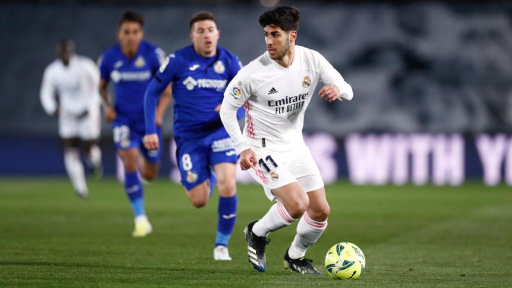 Marco Asensio, en el Real Madrid - Getafe aplazado de la jornada 1 de La Liga