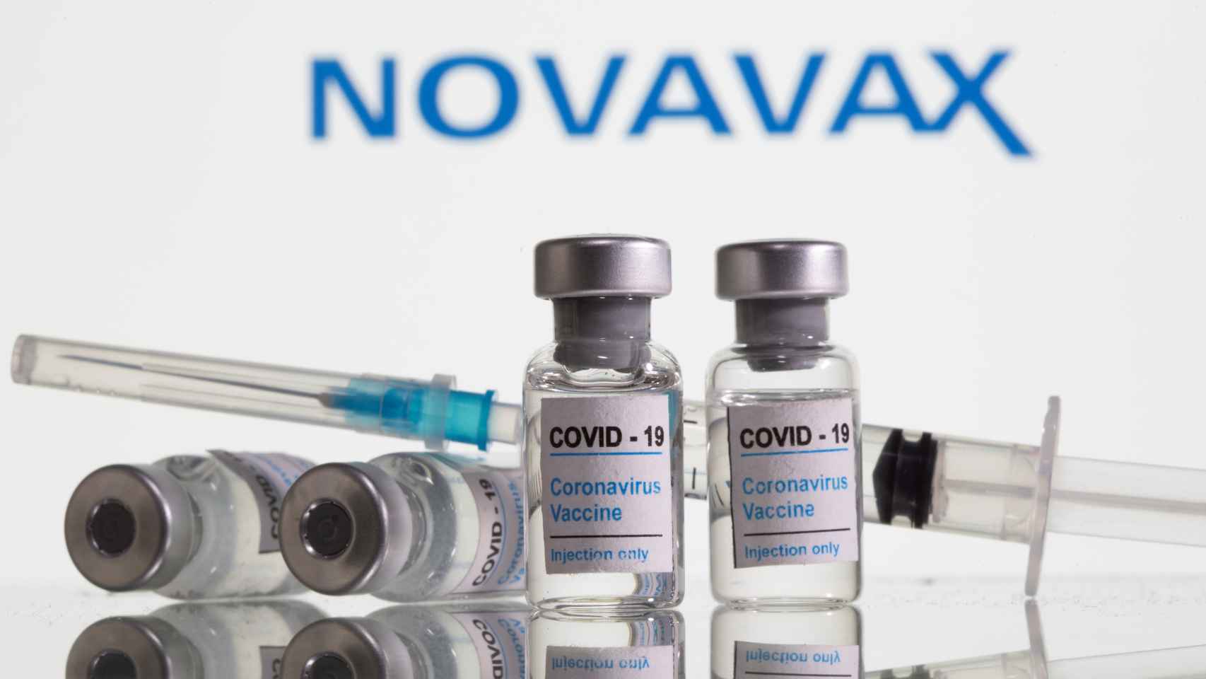 Viales de la vacuna contra la Covid-19 de Novavax.