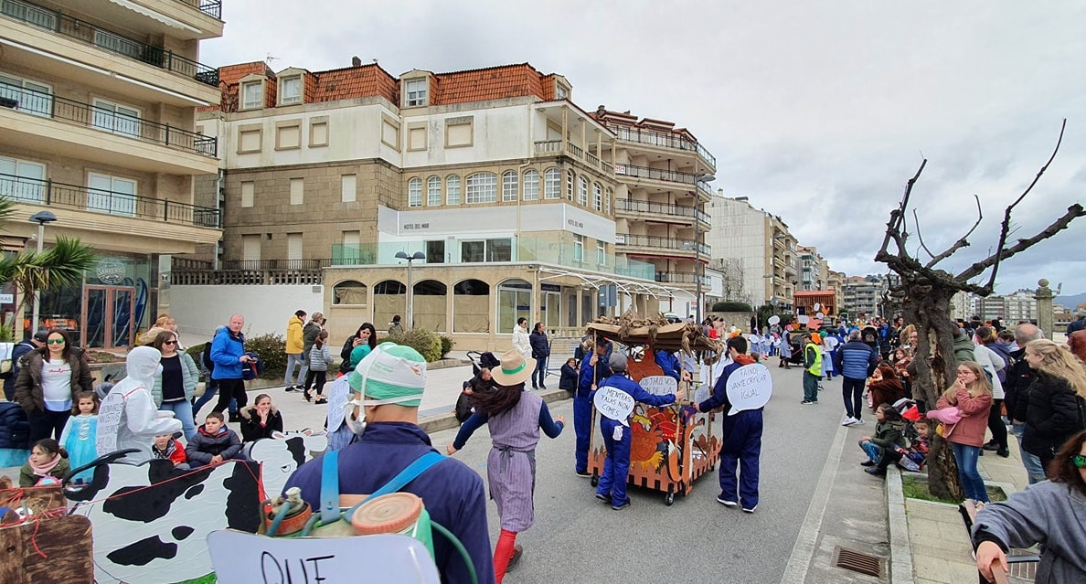 Desfile infantil de carnaval 2020 en Sanxenxo. Foto: Concello de Sanxenxo