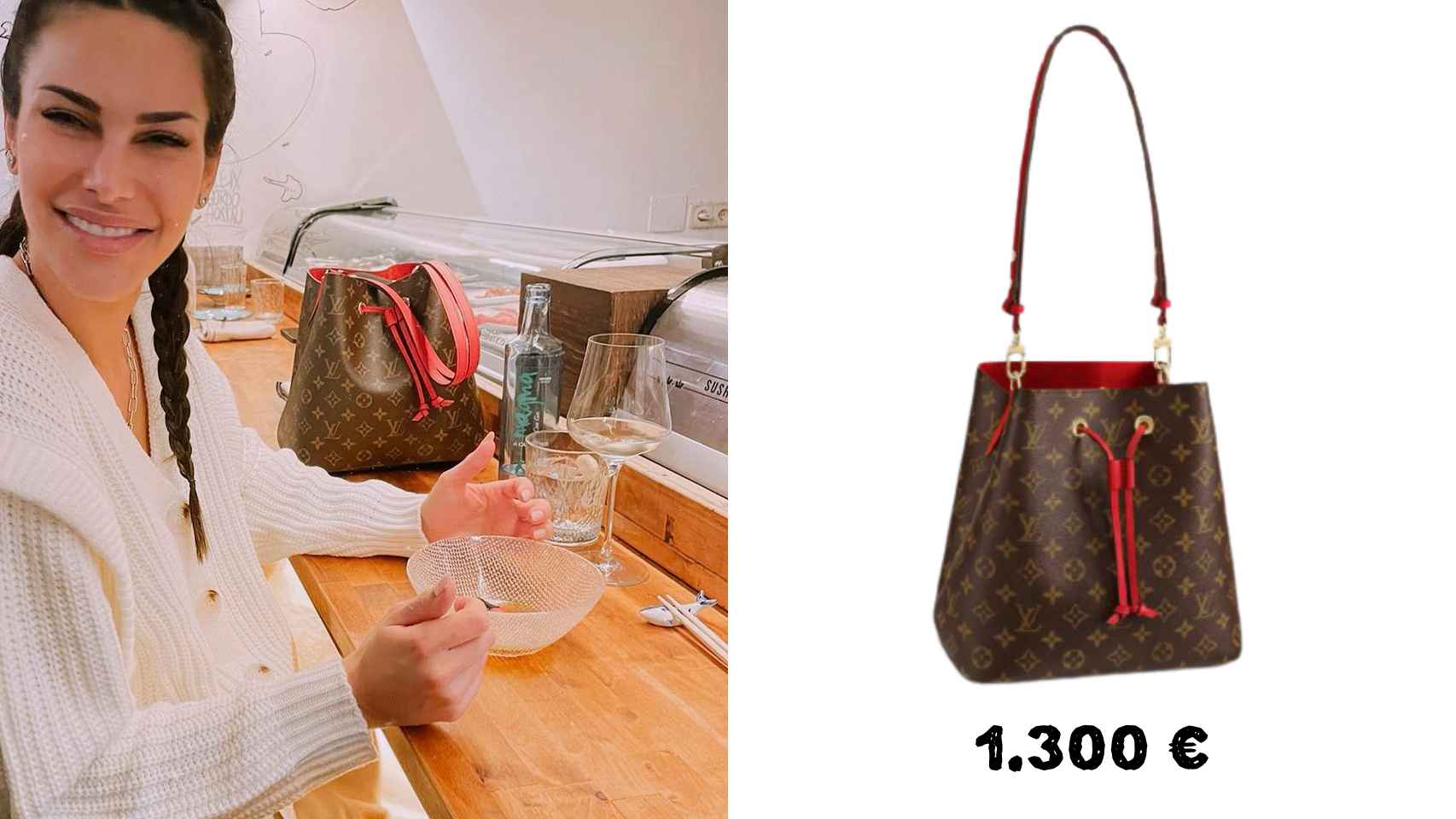 El estilo 'baggy' de Louis Vuitton es uno de los favoritos de Carla. Este cuesta 1.300 euros.