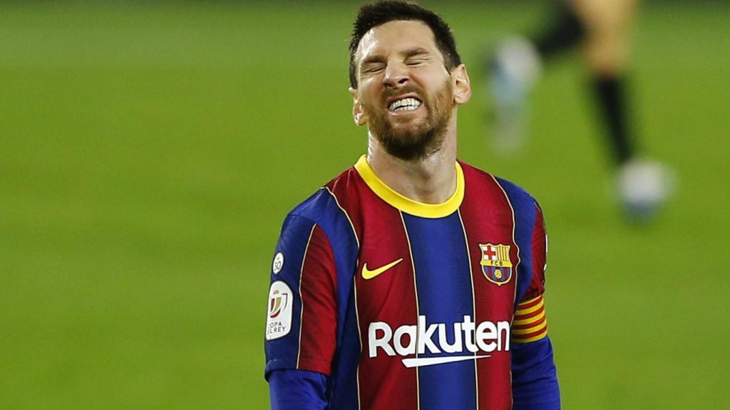 Leo Messi, molesto por el resultado