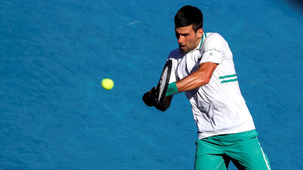 Novak Djokovic, en el Open de Australia