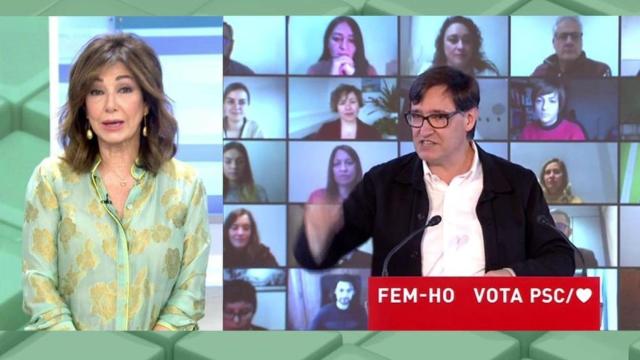 Ana Rosa Quintana también insinúa que Salvador Illa “es inmune porque se ha vacucado”