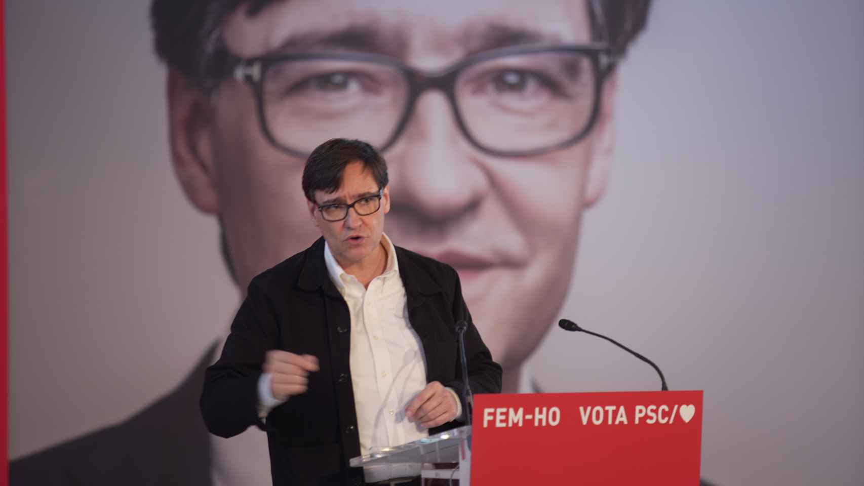 Salvador Illa, candidato del PSC a la Presidencia de la Generalitat de Cataluña.