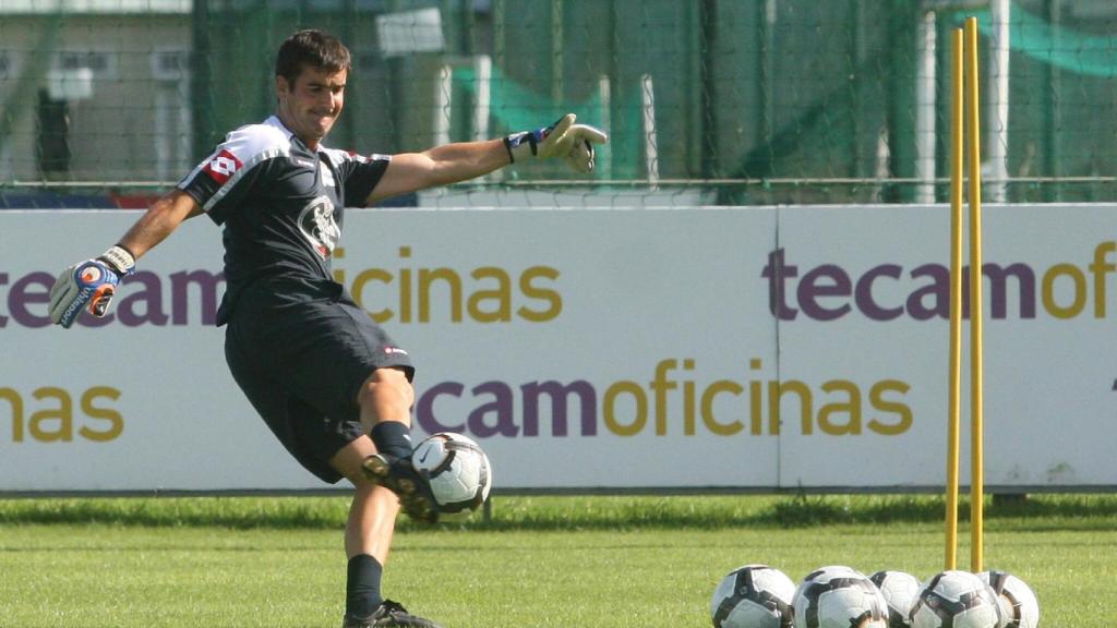 El preparador de porteros José Sambade.