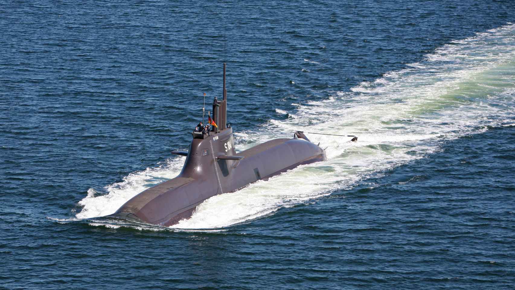 U-34, submarino hermano al U-36 que equipa el sistema de reducción de ruido