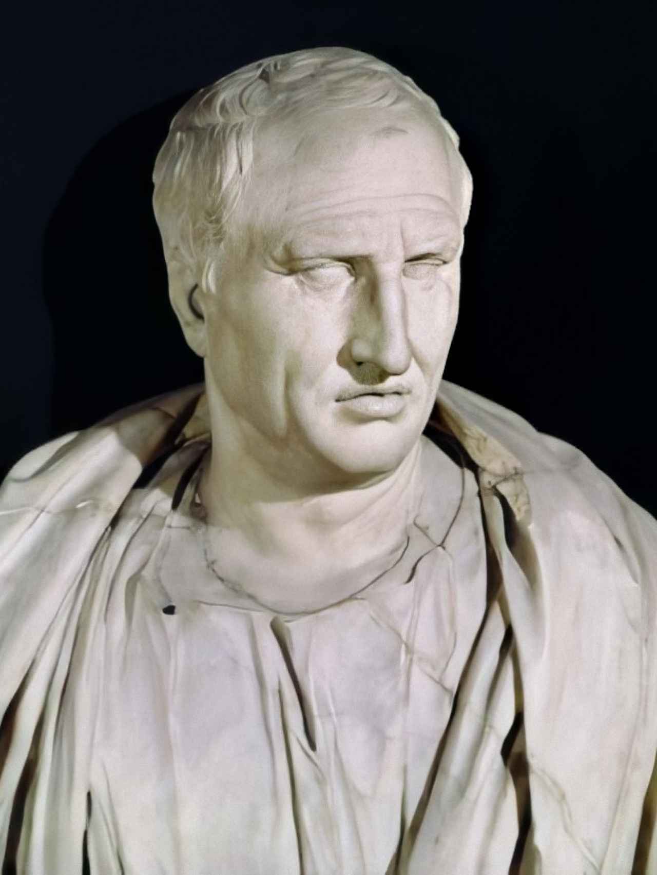 Busto de Cicerón conservado en los Museos Capitolinos.