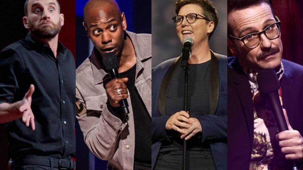 Dani Rovira, Dave Chapelle, Hannah Gadsby y Joaquín Reyes.