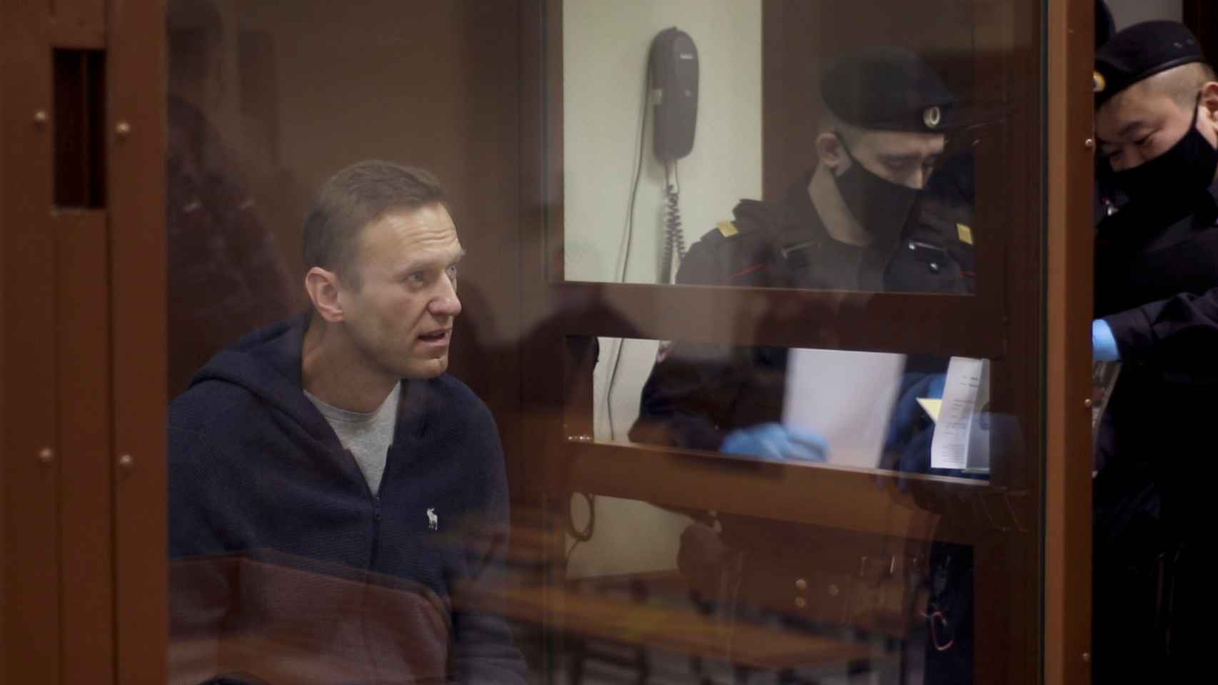 Alexéi Navalny, en una imagen del juicio al que fue sometido en Rusia.