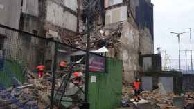 Edificio en ruinas derrumbado en Vigo